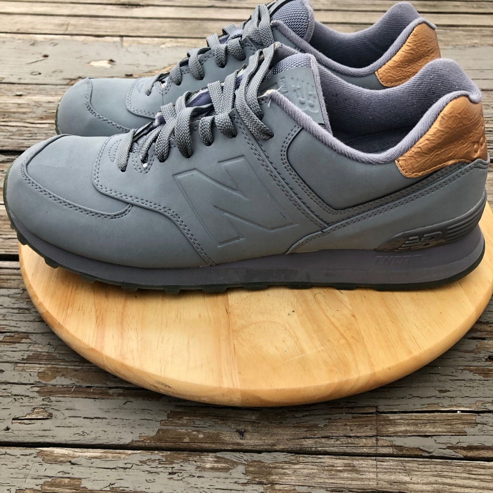 New Balance 574 Lifestyle Shoes Mens 11 US Molton Gunmetal Grey Gold  ML574MTA